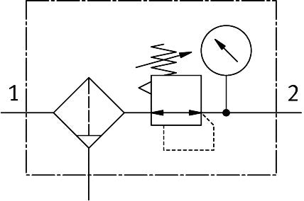Unidad filtro-regulador FESTO LFR-1/4-D-MINI