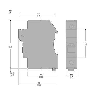 Portafusible Schneider Electric DF101