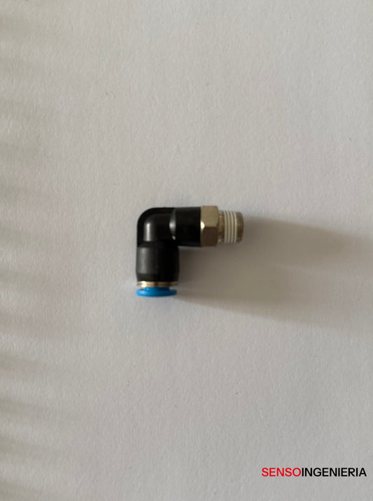 Racor codo Festo rosca R1/2" para manguera de 10 mm